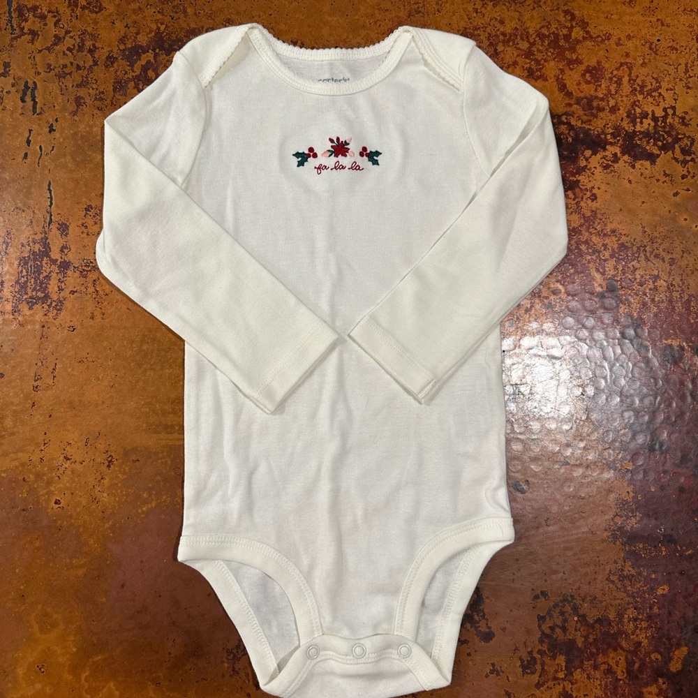 Christmas Fa La La Long Sleeve Onesie